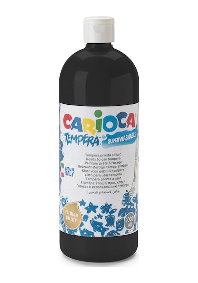 Carioca Tempera Boya - Siyah (süper Yıkanabilir) 1000ml - 1350gr Siyah