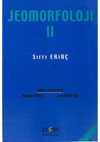 Jeomorfoloji - Cilt 2 - Sırrı Erinç - Der Yayınları