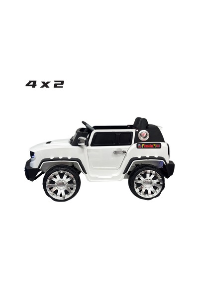 Jeep Akülü Araba 0-8 Yaş Beyaz