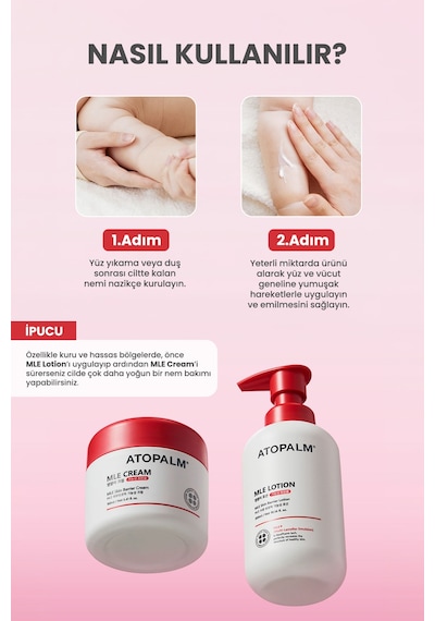 Atopik Ciltlere Özel Cilt Bariyerini Destekleyen Yoğun Nemlendirici Krem Atopalm Mle Cream 100 Ml
