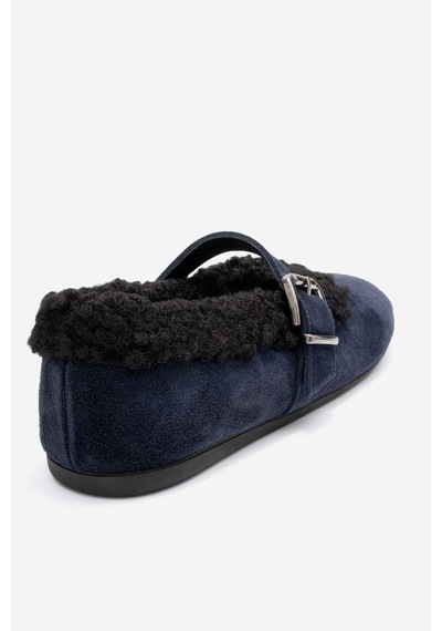 Luvishoes Luvi Shoes Guın Lacivert Süet Hakiki Deri Peluş Detaylı Kemerli Kadın Babet Ayakkabı Lacivert Luvishoes Luvi Shoes Guın Lacivert Süet Hakiki Deri Peluş Detaylı Kemerli Kadın Babet Ayakkabı Lacivert