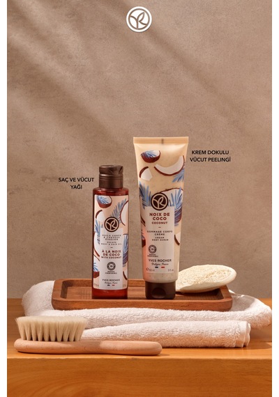 Yves Rocher Krem Dokulu Vücut Peelingi-arındırıcı Yumuşatıcı Tropikal Hindistan Cevizi-sls,sles İçermez,vegan-15 150 Ml
