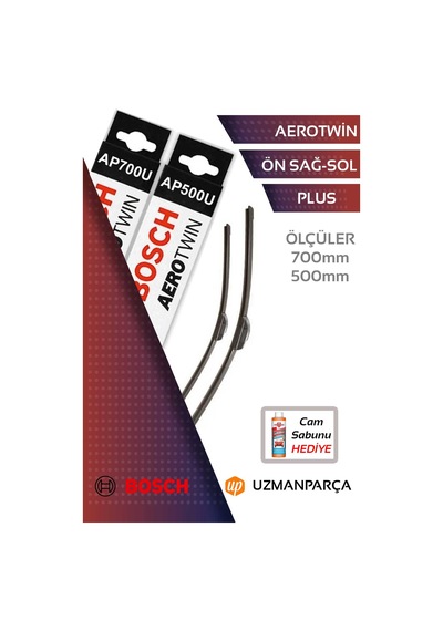 Bosch 3397006953+3397006947 700 Mm + 500 Mm Muz Tipi Aerotwin Ön Silecek Seti