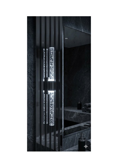 Bubblelight Large 51 Cm Modern Tasarım Led Aplik - Duvar Lambası - Gümüş - Pilli - Beyaz Led Gümüş Pilli