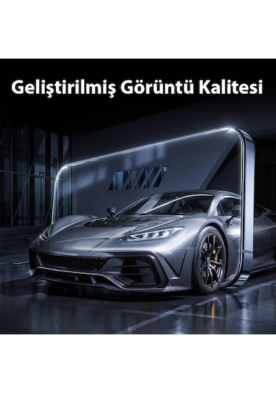 Baseus Crystalline Apple iPhone 15 Pro Uyumlu İçin Parlama Önleyici Tempered
