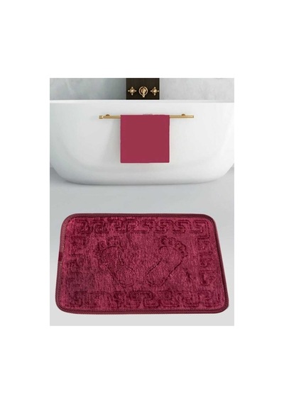 Buççin Online Mağaza Kırmızı Renk Paspas Dış Kapı Paspası Kapi Önü Paspası Banyo Paspası Lavabo Tuvalet Paspası Polyamid Çok Renkli