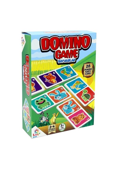 Domino Game Hayvanlar Oyunu Renkli 6+