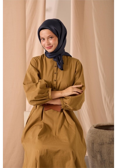 Silk Home Düz Shiny Eşarp 75006-63 lacivert
