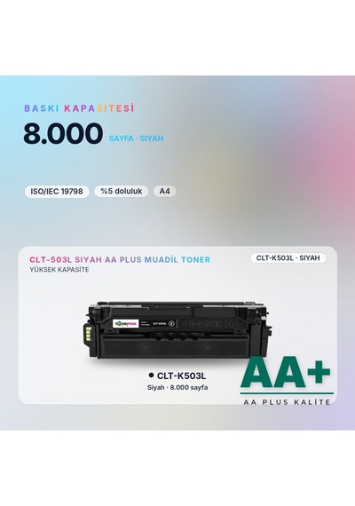 Samsung Clt-k503l Siyah Uyumlu Toner Aa Plus / Proxpress C3010 / C3060