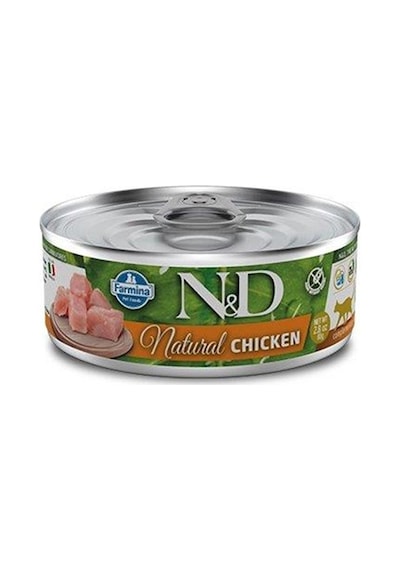 N&D Natural Tavuklu Yetişkin Kedi Konservesi 80 G
