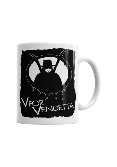 V For Vendetta Kupa Bardak Porselen No28508 Karışık