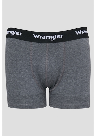 Wrangler Jackhammer Regular Fit Mavi Bordo Gri Melanj Logolu 3'lü Boxer Paketi W222588900 Çok Renkli