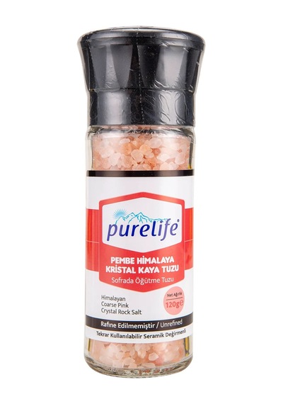 3 Adet Purelife Değirmenli Pembe Himalaya Tuzu 120 G