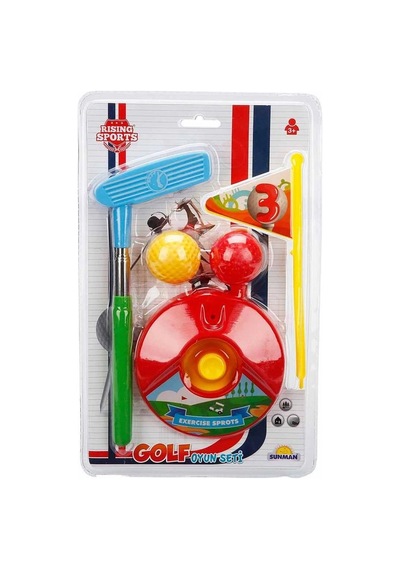 Mini Golf Oyun Seti - Sarı Top Çukuru