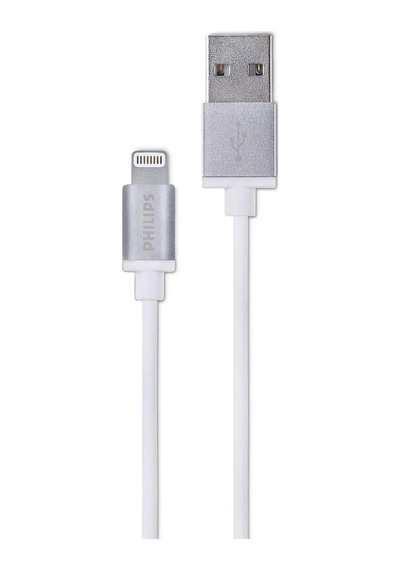 Philips Dlc2508m/97 Mfı Usb-a To Lightning Şarj Kablosu, 1.2 Metre, Beyaz