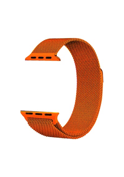 Watch Ultra 49mm Kordon Uyumlu Krd-01 Metal Strap Kayış Clo- Turuncu