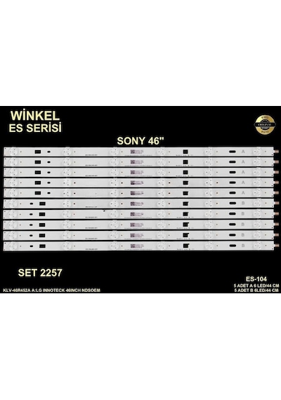 Winkel Lcd Led-2571 10 Lu Takım-65r854uq-65u9500-65r754u-65ul2063dt-65ht8060ud