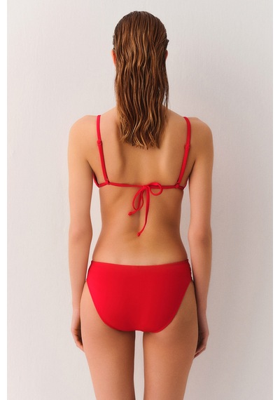 Suwen İki Şeritli Bikini Alt Sbn26350c082 Kırmızı