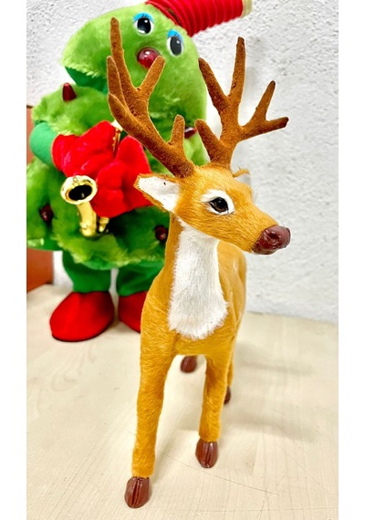 Waldern Yılbaşı Dekoratif 25 Cm Geyik Süs Rudolf