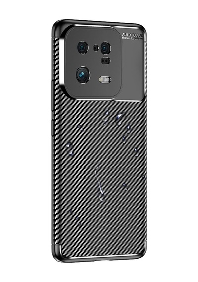 Xiaomi Mi 13 Pro Kılıf Karbon Görünümlü Silikon Kamera Korumalı Üstün Koruma Celikaksesuar Lacivert