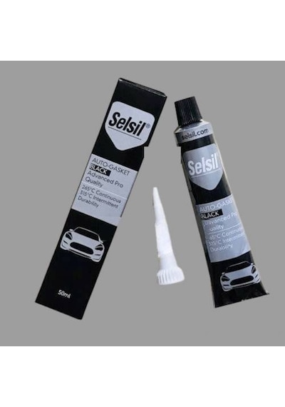 Selsil 315° Isıya Dayanıklı Siyah Sıvı Conta Tüp Silikon 50 Gr