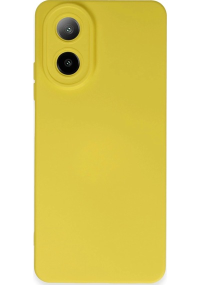 Cosmotex Newface Oppo A38 Kılıf Nano İçi Kadife Silikon - Sarı