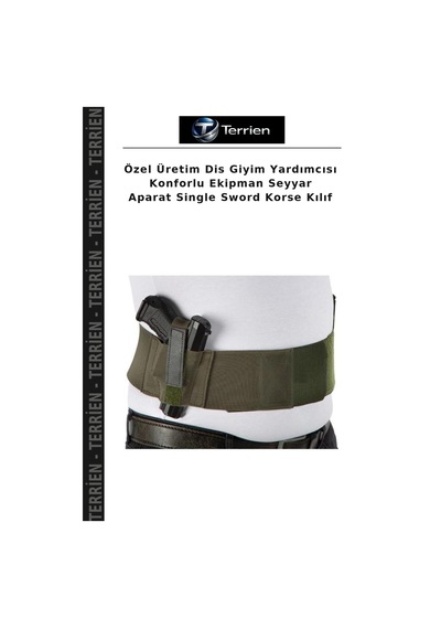 Terrien Özel Üretim Dis Giyim Yardımcısı Konforlu Ekipman Seyyar Aparat Single Sword Korse Kılıf Çok Renkli
