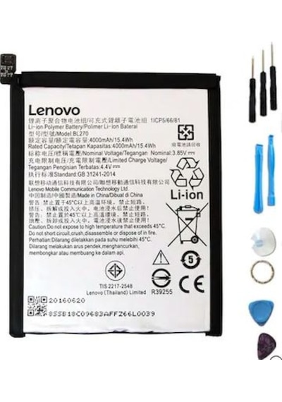 Lenovo K6 Note Bl270 Batarya Pil K53A48 +Tamir Seti -2020Li
