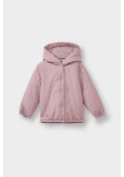 Defacto Su Geçirmez Kapüşonlu Mont Kız Bebek F8361a526sppn426 Pembe-pn426
