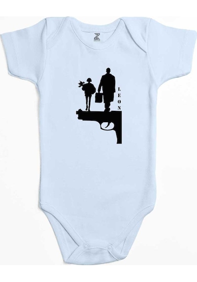 Zepplin Giyim Leon Gun Silüet Pembe Bebek Body Zıbın