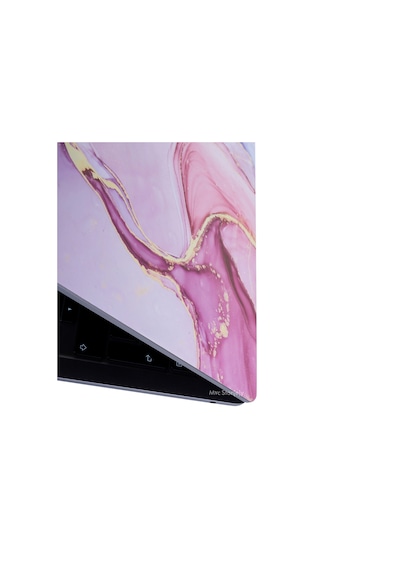 Apple Uyumlu MacBook Pro Kılıf 13inç M1-m2 Koruyucu Sticker Laptop Kaplama A2338 İle Marble14 Lila