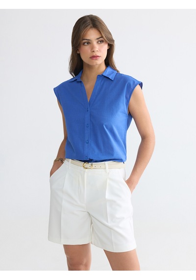 Lcw Everyday Mavi Regular Fit Kadın Gömlek