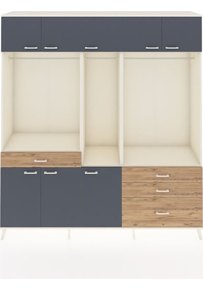 Hyperion Dolap 8 Raflı 4 Çekmeceli 3 Askılı 220x44x243 Aytaşı-antrasit/çam Antrasıt/atlas Çam Hyperion Dolap 8 Raflı 4 Çekmeceli 3 Askılı 220x44x243 Aytaşı-antrasit/çam Antrasıt/atlas Çam