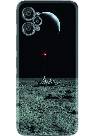 Casper Via X30 X30 Plus Kılıf Kılıf Silikon Desen Özel Seri Astronoot Red Baloon 1608