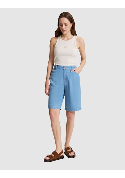 Pierre Cardin Kadın Açık Mavi Şort Jean 50324122-vr003