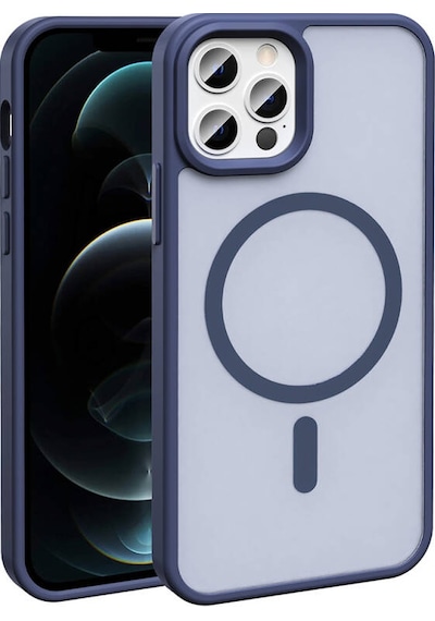 Nihcase Apple Uyumlu iPhone 12 Pro Kılıf M-safe Şarj Özellikli Mat Arka Yüzey Sio Kapak
