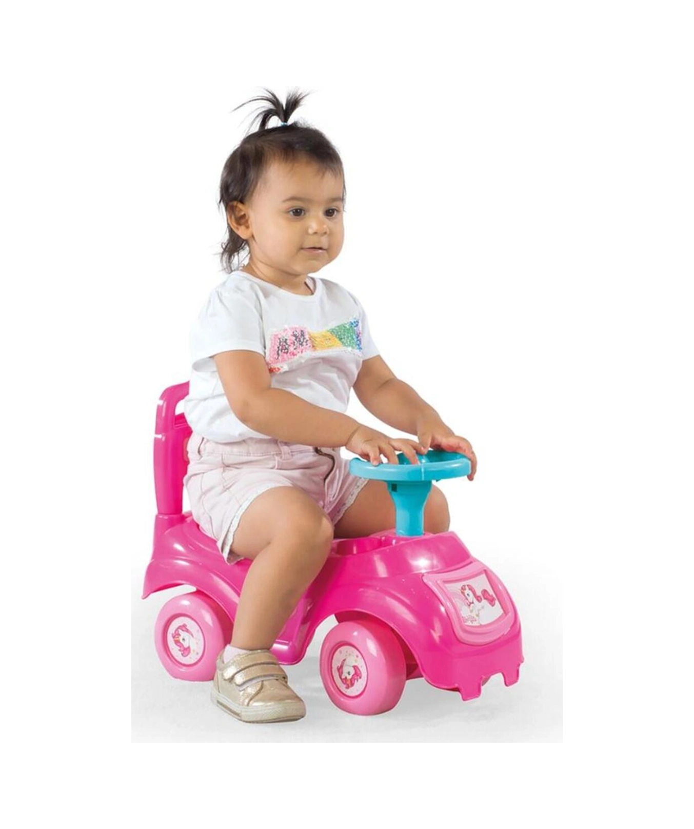 2522 Unicorn Bingit Pedalsız Araba Kız Çocuk Ilk Arabam Pembe Pembe