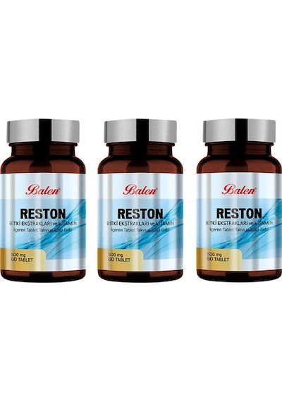 Balen Reston Bitki Ekstraktları - Vitamin 60 Tablet x 3 Adet