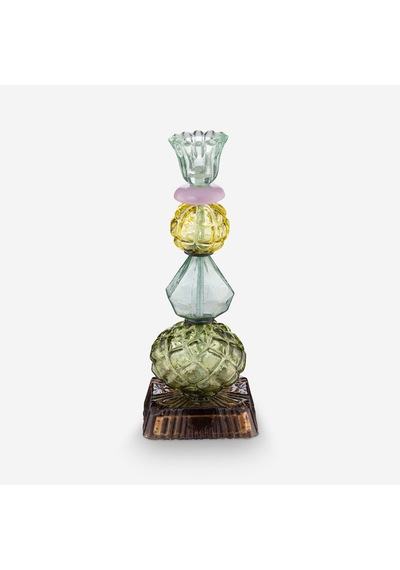 Pip Studio Yeşil Cam Şamdan 23,5 Cm