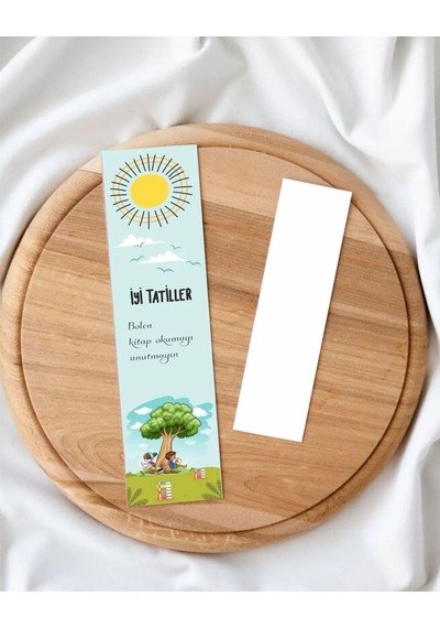 Öğrenci Kitap Ayracı İyi Tatiller Temalı / 5-17 Cm. 30 Adet