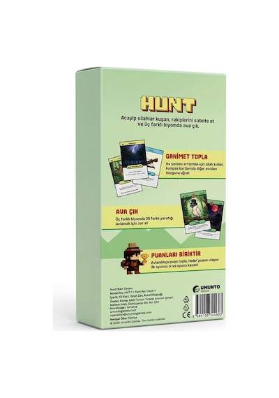 Hunt Zarlı Kart Oyunu Rekabetçi Ve Eğlenceli Kutu Oyunu Standart