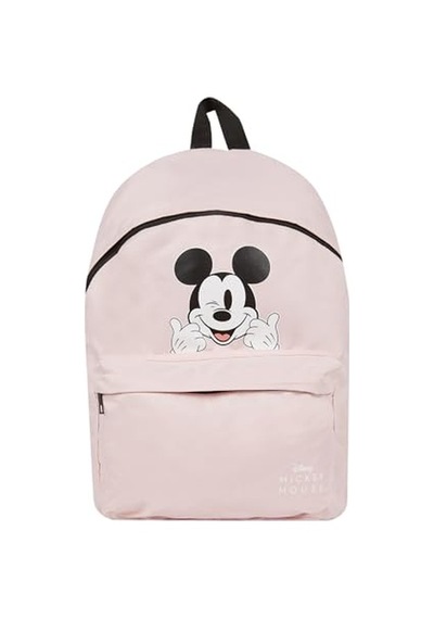 Kadın Unisex Disney Mickey &amp Minnie Okul Sırt Çantası, Pembe, Tek Beden Genel