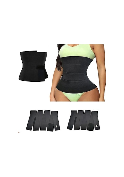 Multiflexpro Sıkılaştırıcı Bele Dolamalı Kum Saati Görüntüsü Siyah