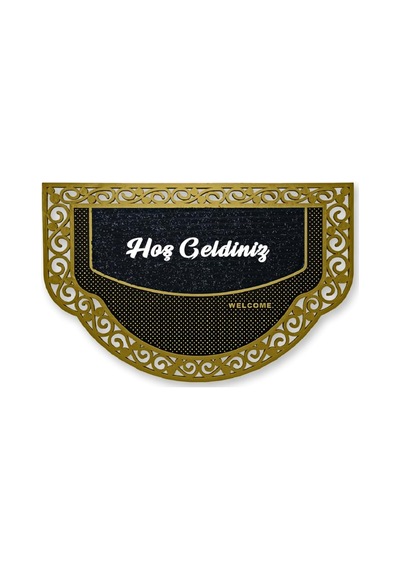 M&h Quality 98 Dekoratif Siyah Kapı Önü Paspası Hoş Geldiniz Yazılır Yıkanabilir Toz Alıcı Halı Kapı Önü Diğer
