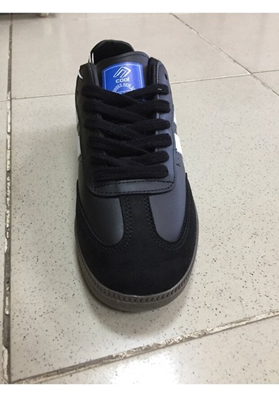 Cool Angola Unisex Genç Kauçuk Taban Sneaker Spor Ayakkabı Siyah / Beyaz Beyaz