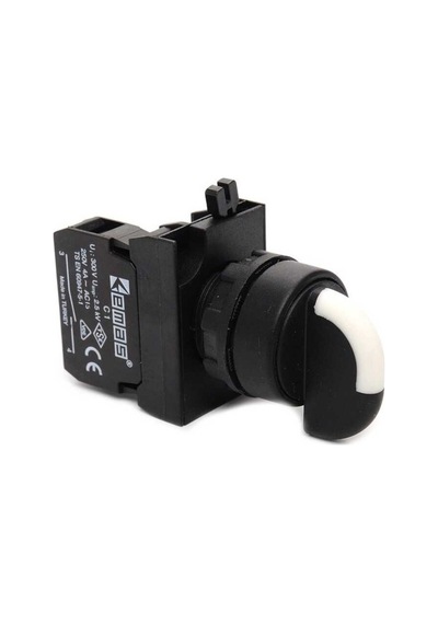 Emas Cp100s20 Cp Serisi Plastik 1no 0-ı 60 Seçici Kalıcı 22 Mm Buton