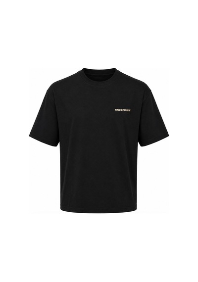 Skechers M Oversize Essential Crewneck Heavy T-shirt S2620191-3817 Erkek Tişort siyah