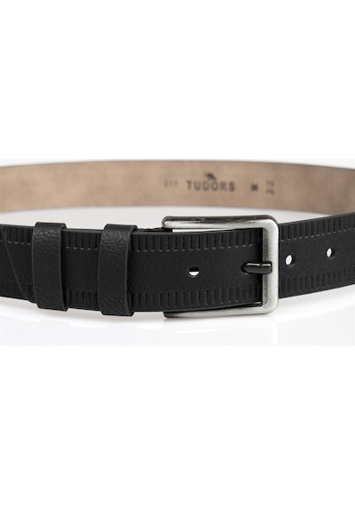 Tudors Erkek 4 Cm Spor Siyah Kemer-22901 Siyah