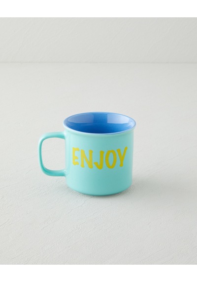 English Home Cheer And Enjoy Seramik Kupa 315 Ml Yeşil