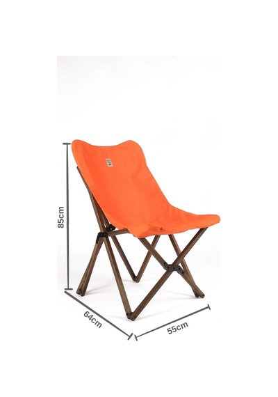 Bag The Joy Ahşap Masa Sandalye Seti Antrasit-turuncu- 70 70 55cm Kahverengi - Turuncu